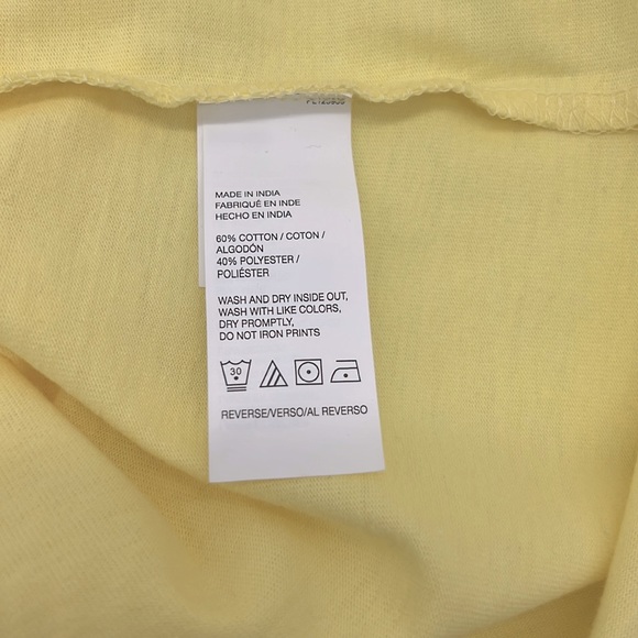 Izod NWT Mens Saltwater Weekend Getaway Tee Shirt Lemon Meringue - Picture 7 of 9